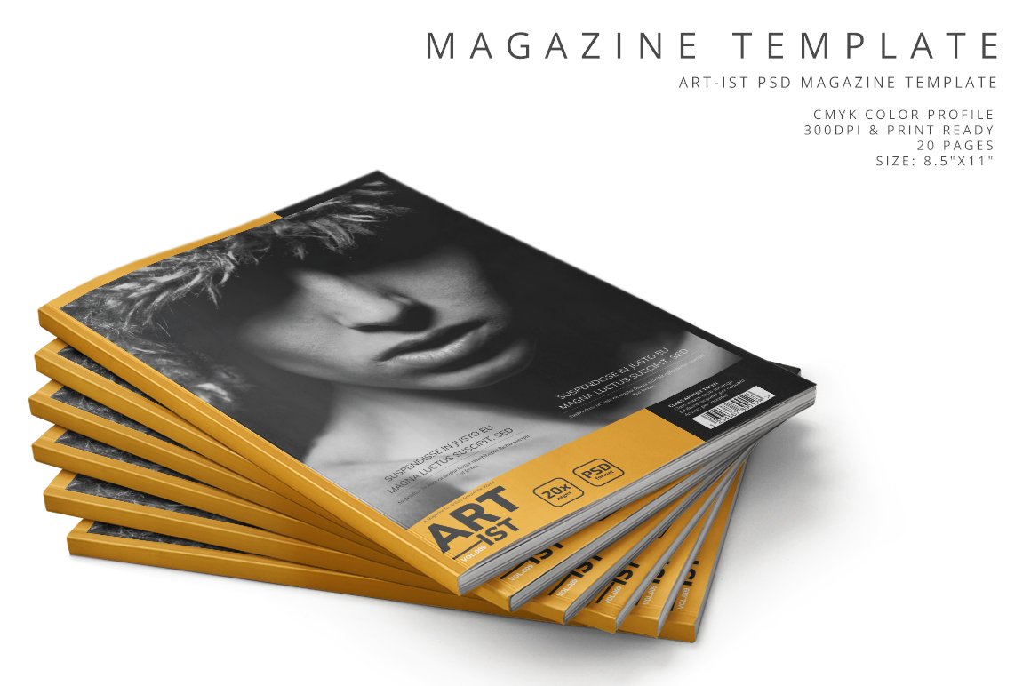 Art-ist Magazine Template Vol.9 cover image.