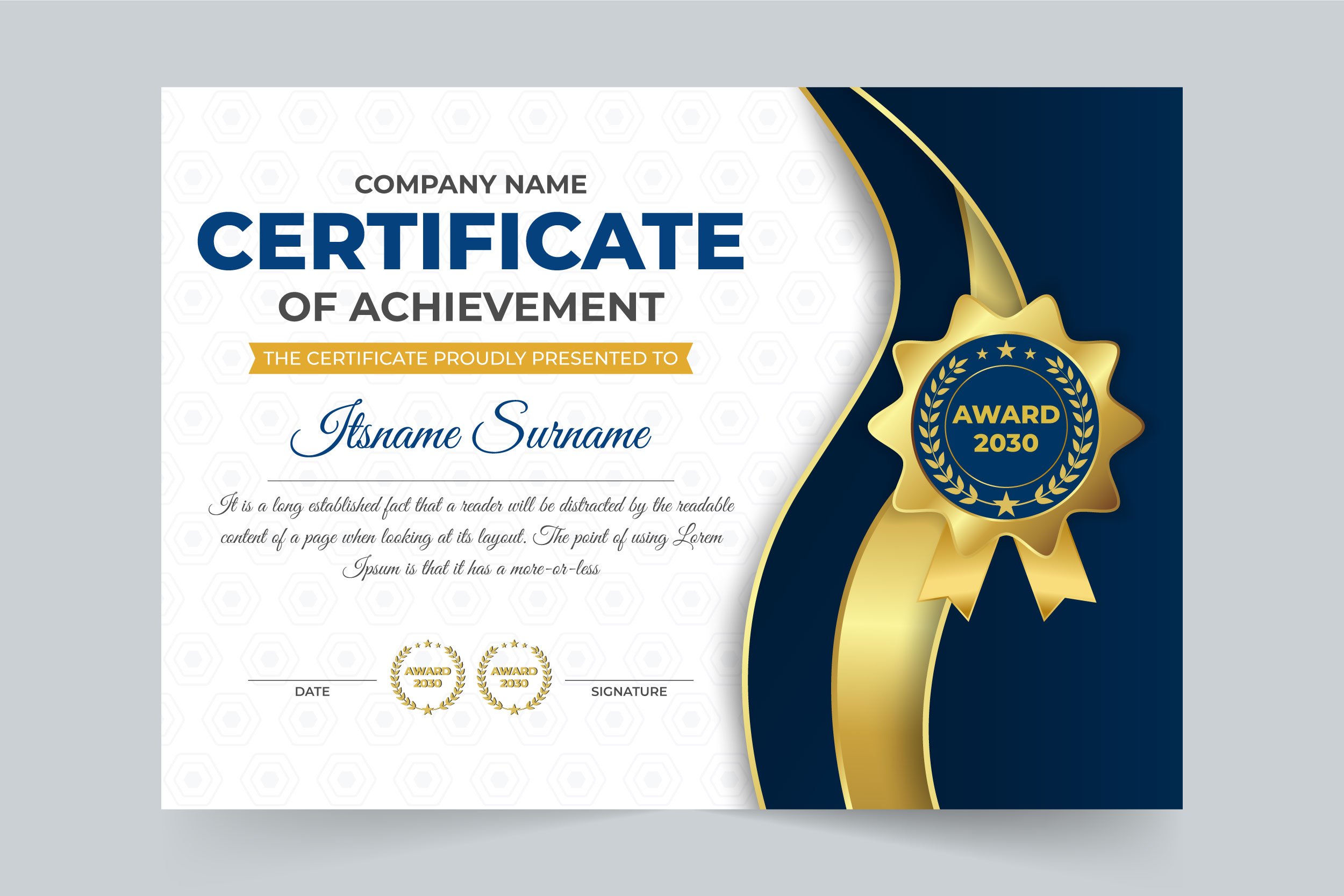 Educational diploma certificate cover image.