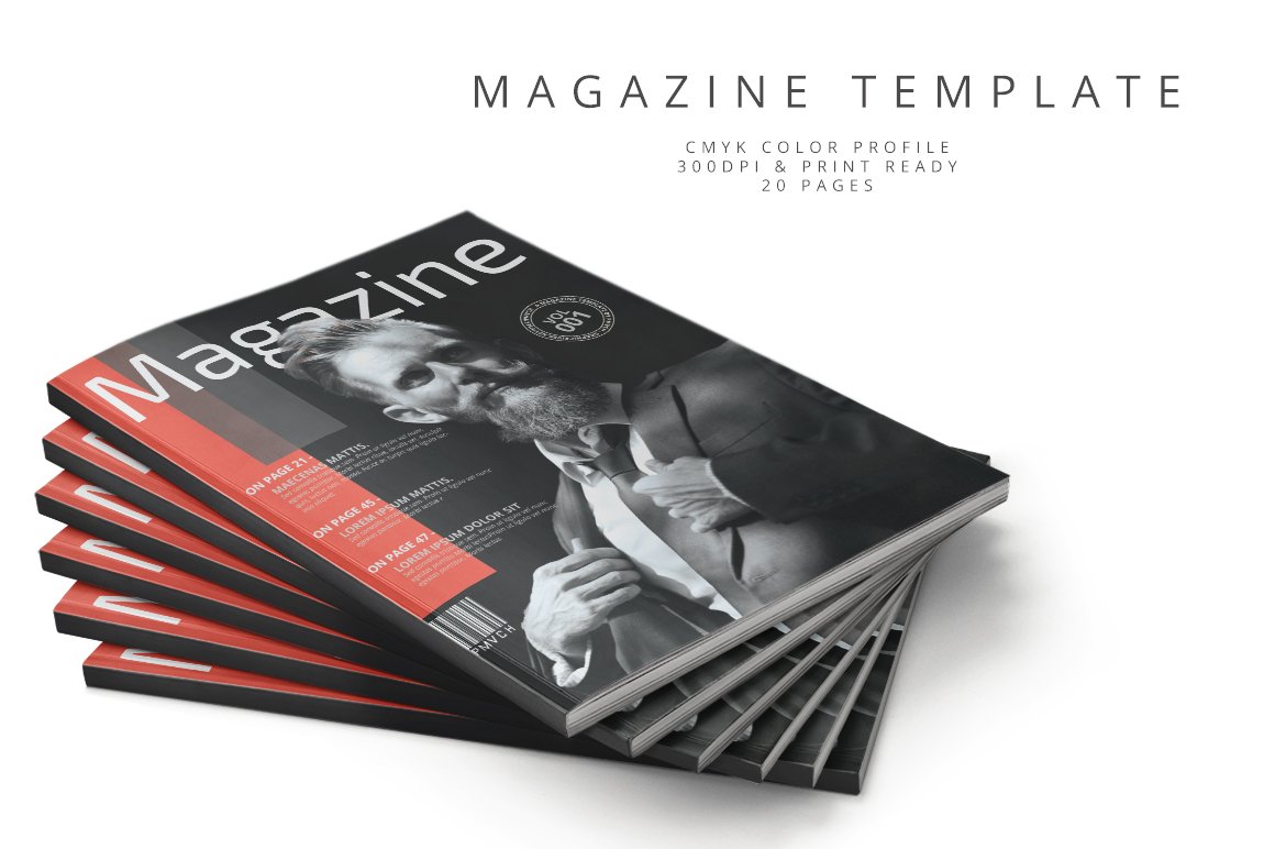 Magazine Template 64 cover image.