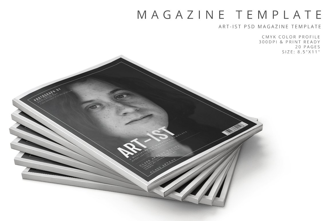 Art-ist Magazine Template Vol.19 cover image.