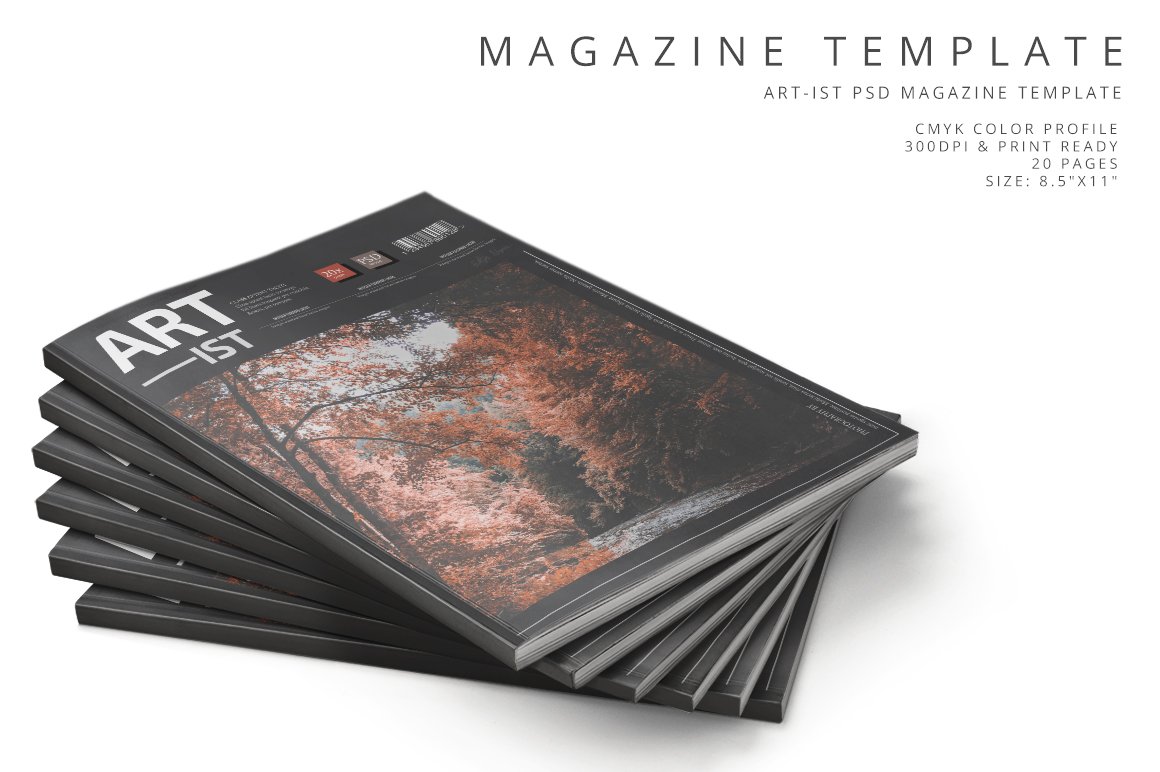 Art-ist Magazine Template Vol.13 cover image.