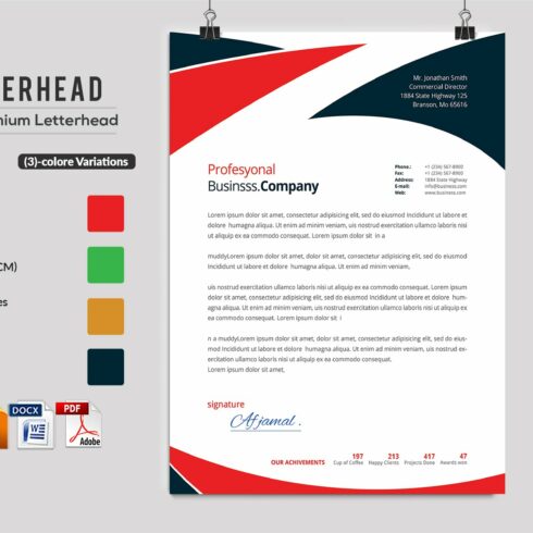 Letterhead cover image.