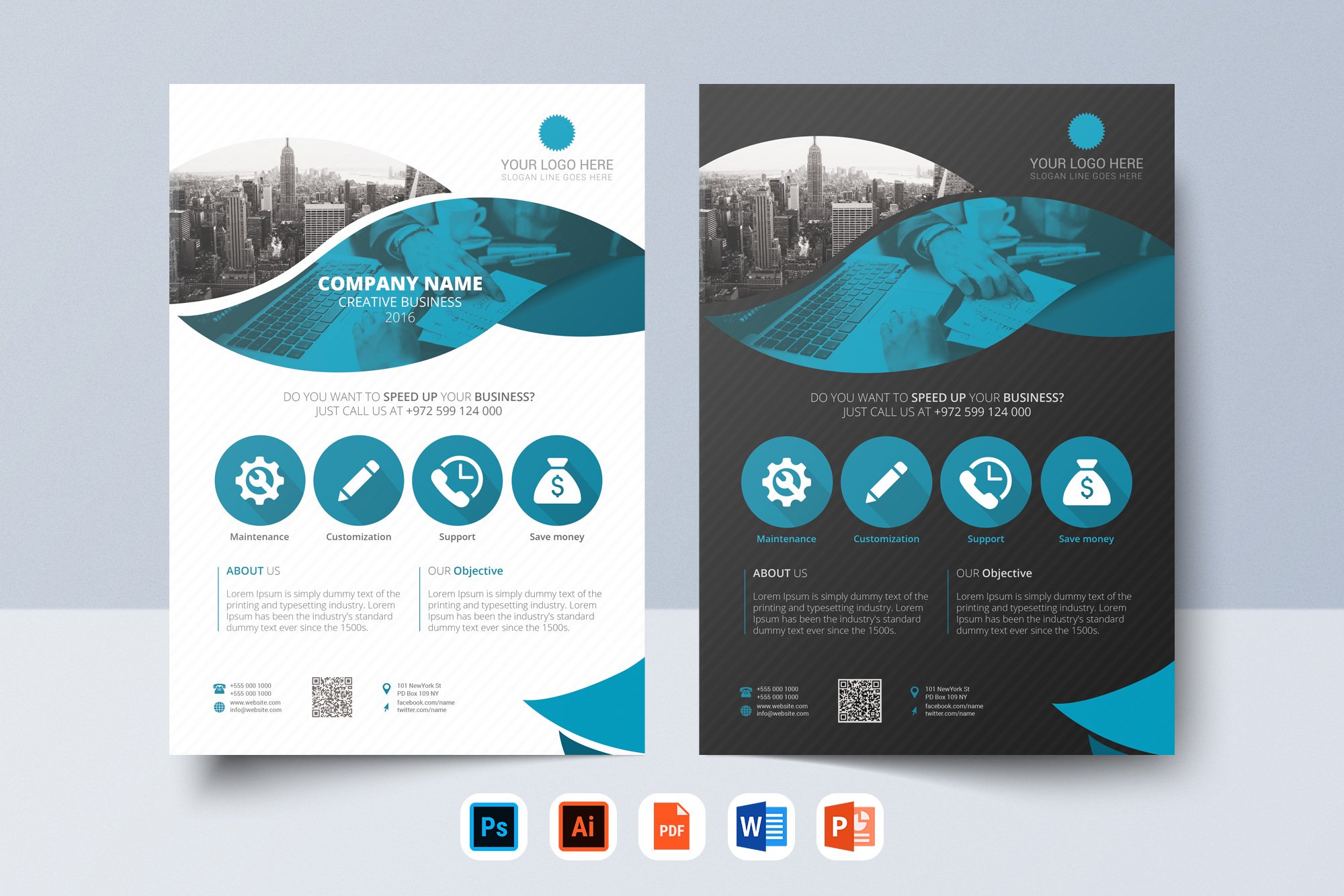 Corporate Flyer Template 04 preview image.