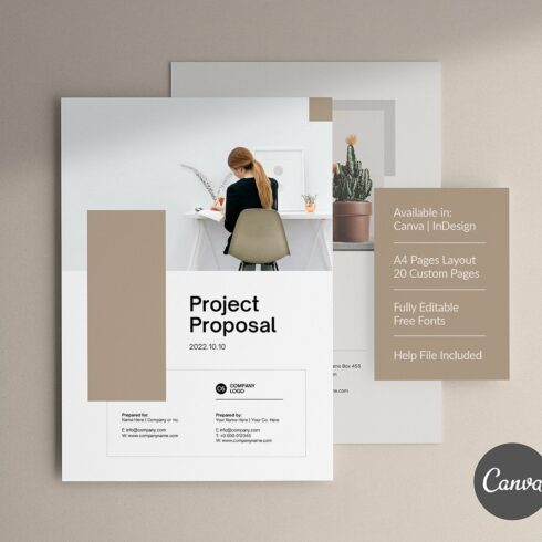Project Proposal - Canva cover image.