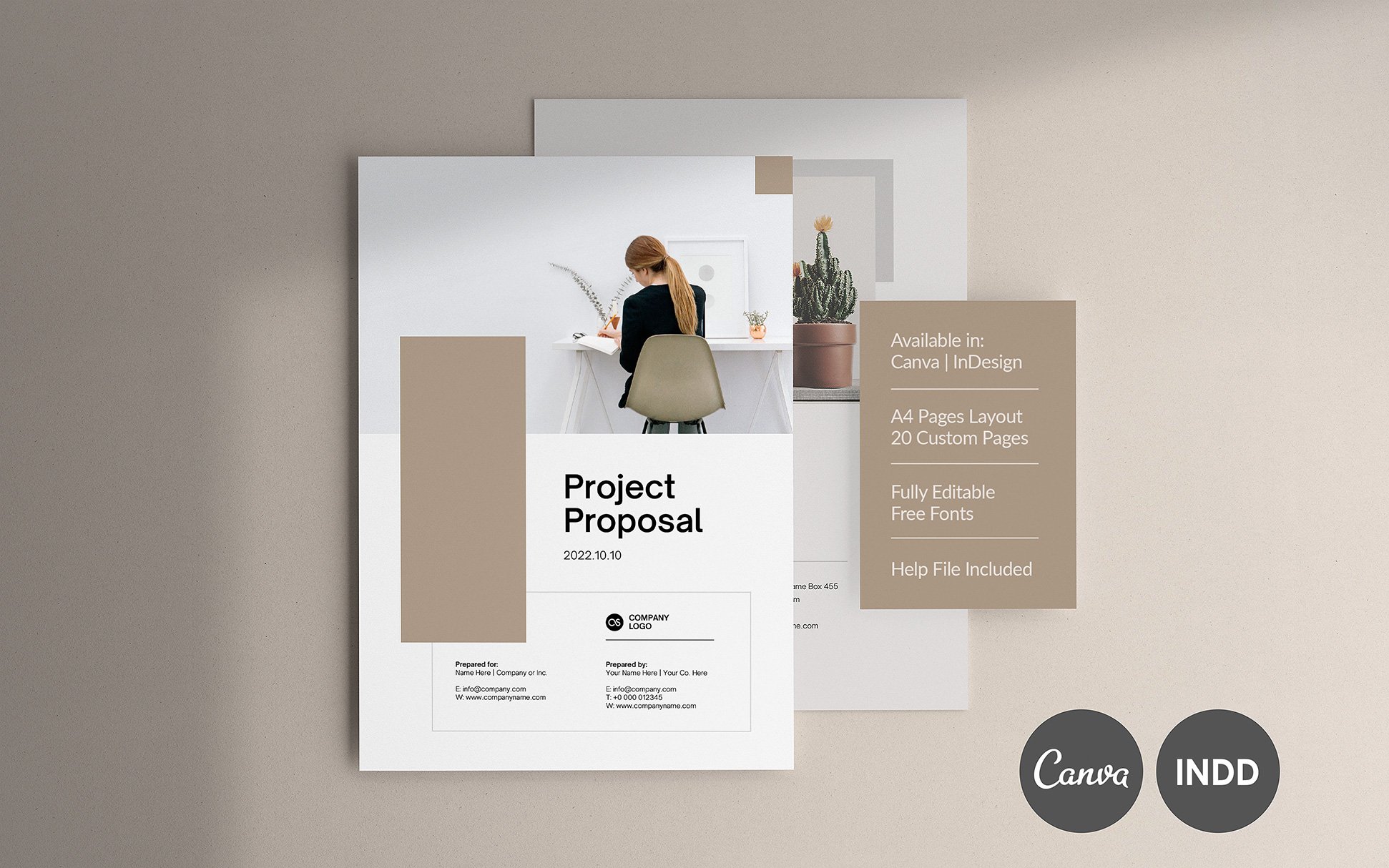 Project Proposal - Canva cover image.