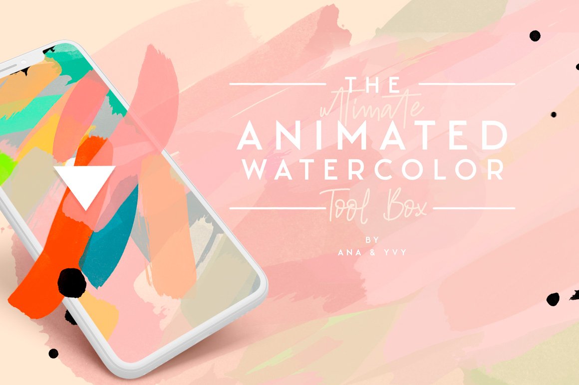 animated watercolor paint strokes cover image.