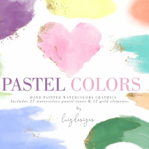 Pastel Colors | Watercolor textures cover image.