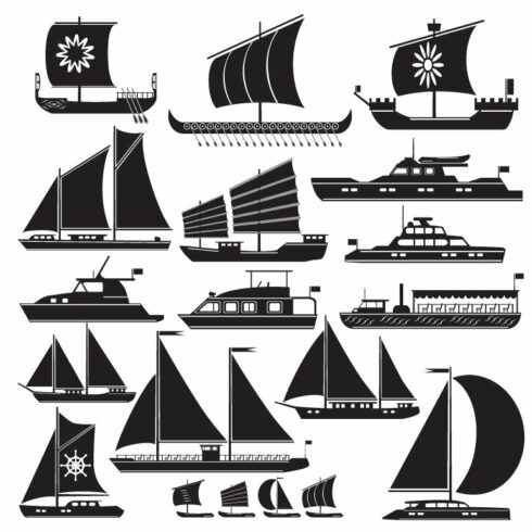 Icons motor and sailing yachts cover image.