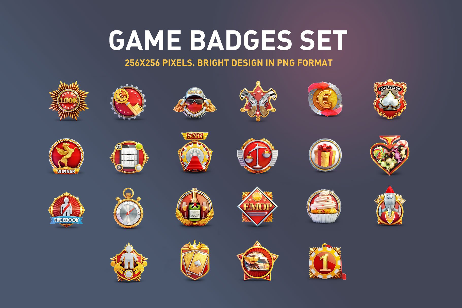 Game Badges set cover image.