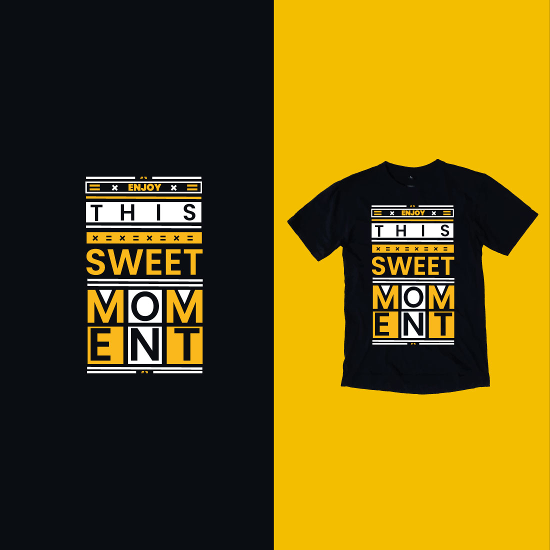 Black and yellow t - shirt with the words sweet mom ent.