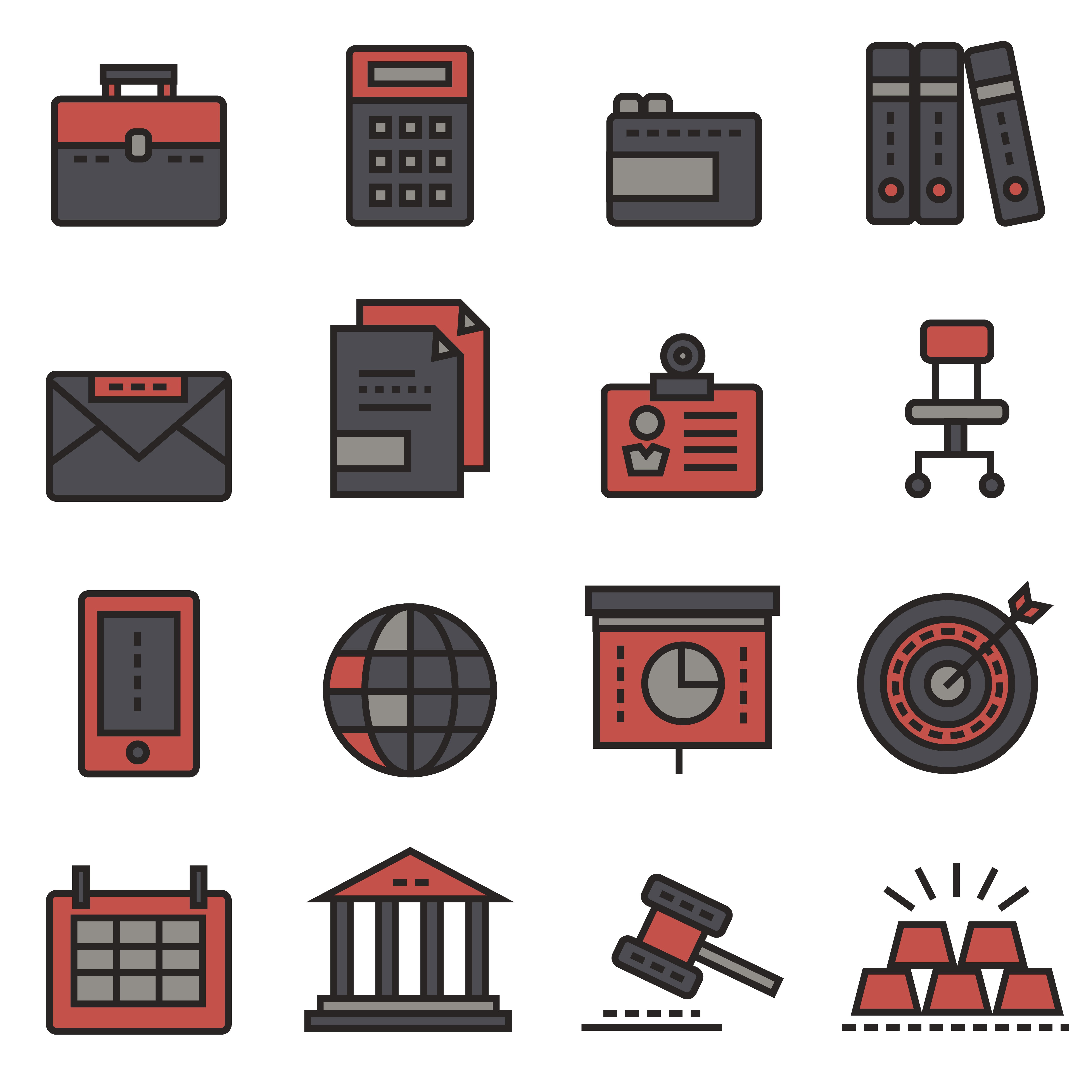 Business icons cover image.