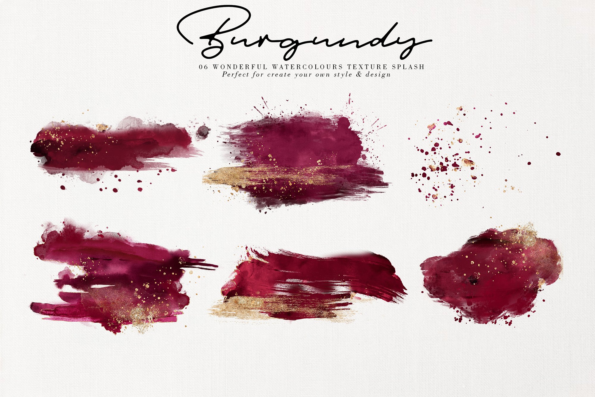Burgundy Textures preview image.