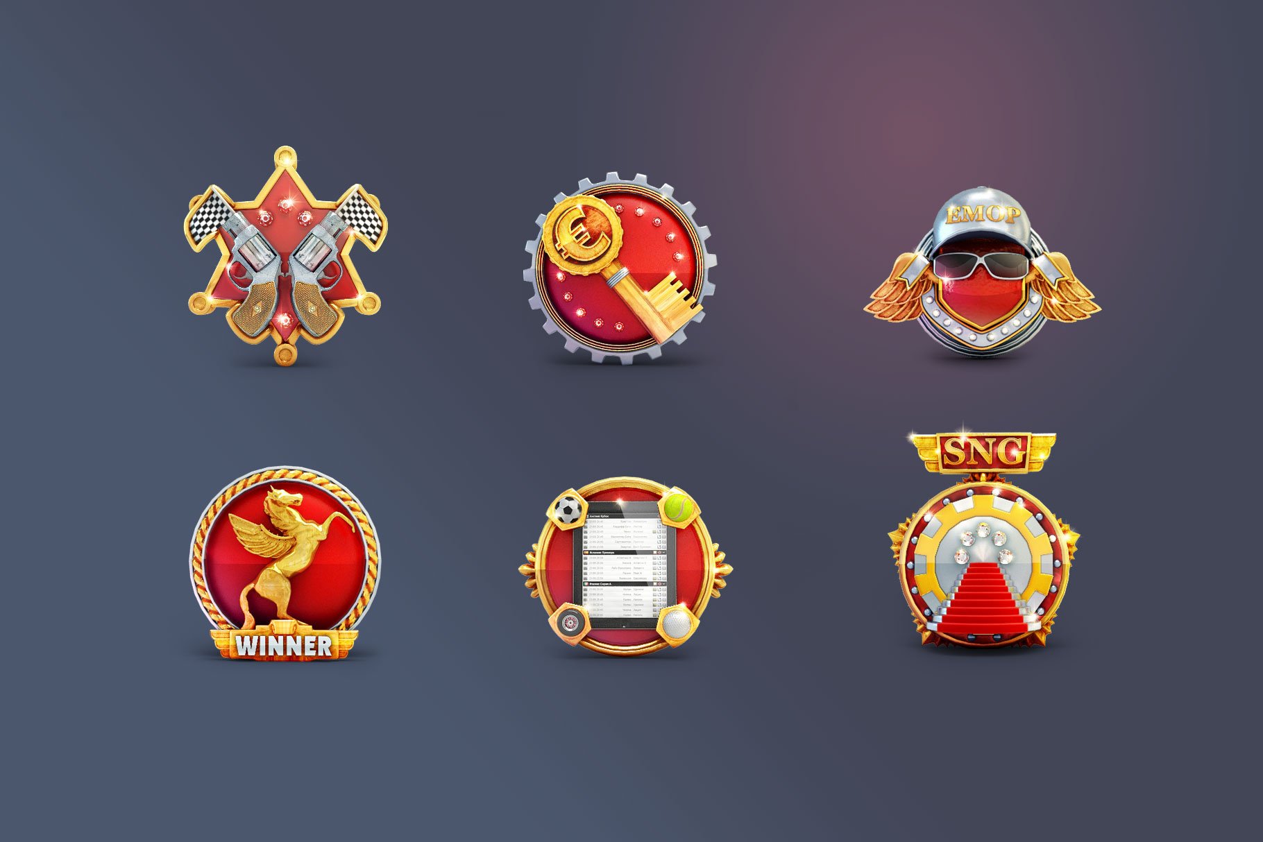 Game Badges set preview image.