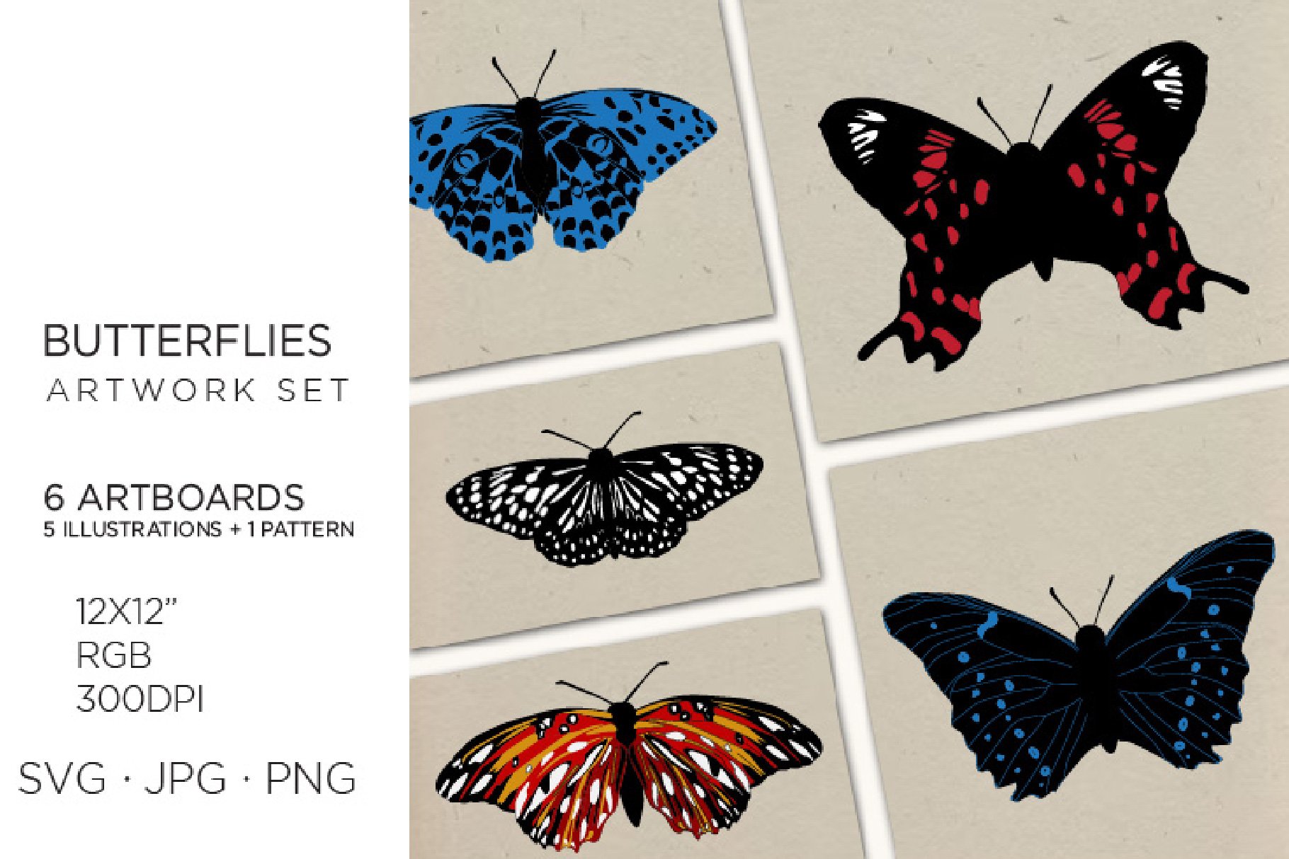 Realistic Butterfllies, Buttrerfly cover image.