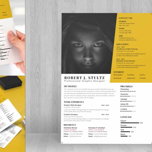 Business CV Resume Template cover image.