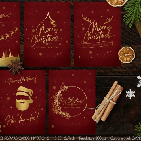 Christmas Cards Invitations cover image.