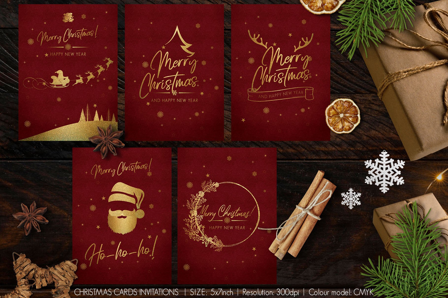 Christmas Cards Invitations cover image.