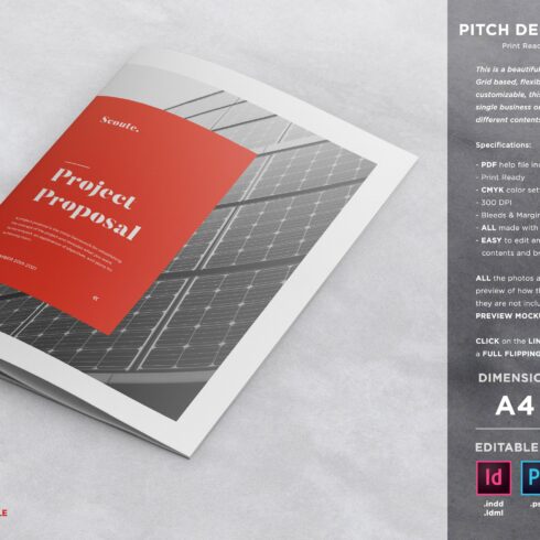 Pitch Deck Proposal Template cover image.