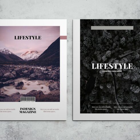 Lifestyle Magazine Indesign Template cover image.