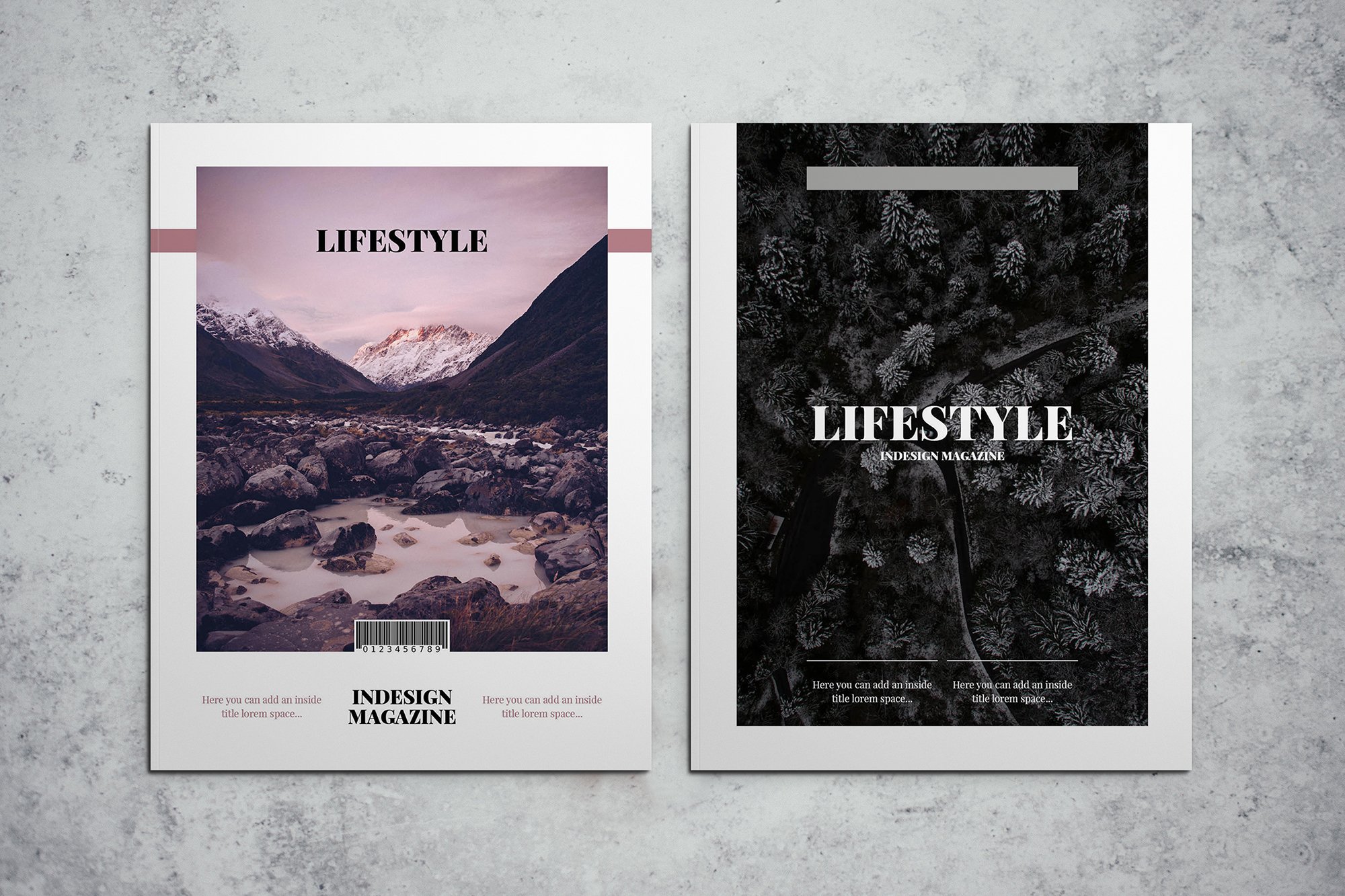 Lifestyle Magazine Indesign Template cover image.