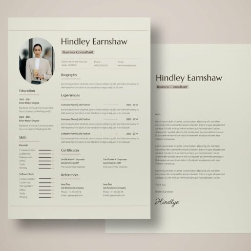 Simple Modern Resume cover image.