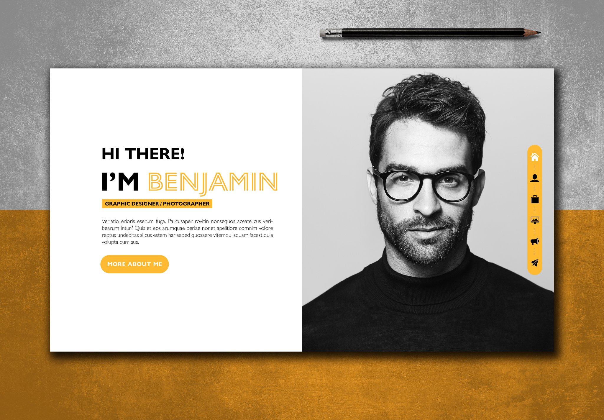 Interactive PDF Resume Layout cover image.