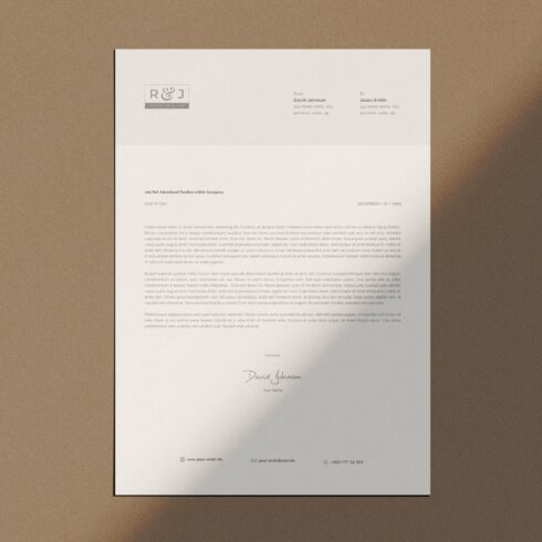 Letterhead cover image.