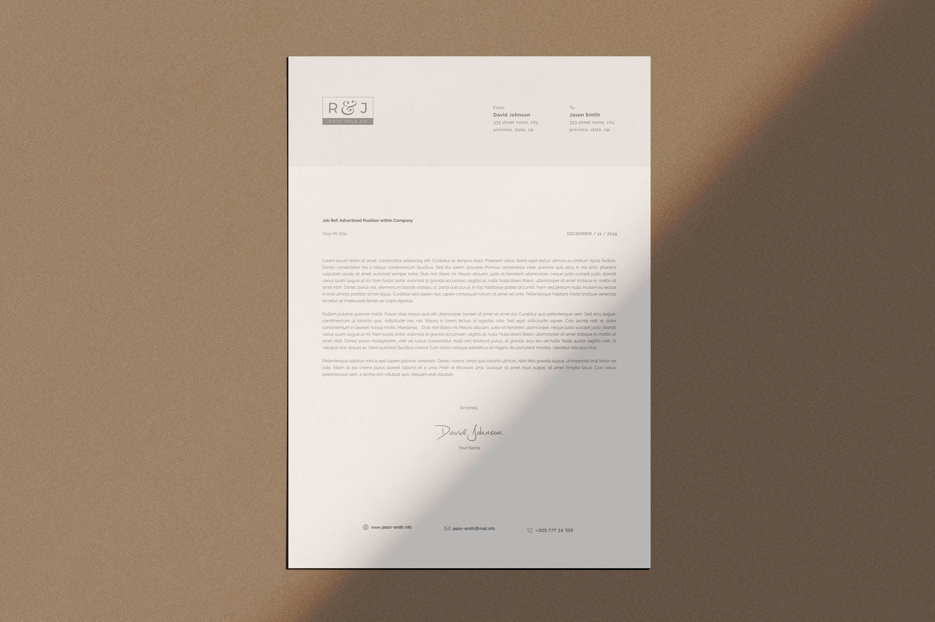 Letterhead cover image.