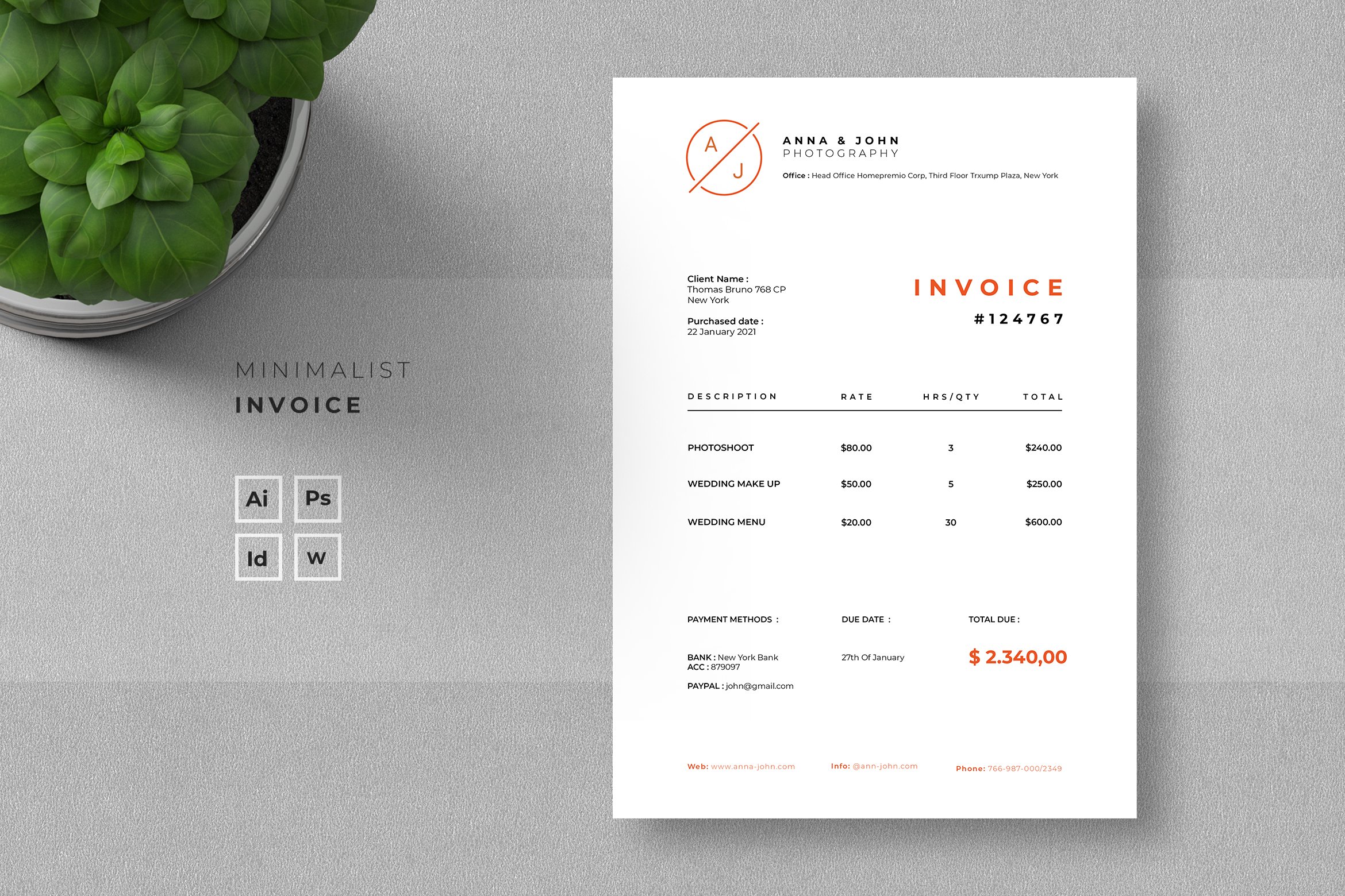 Minimalist Invoice cover image.