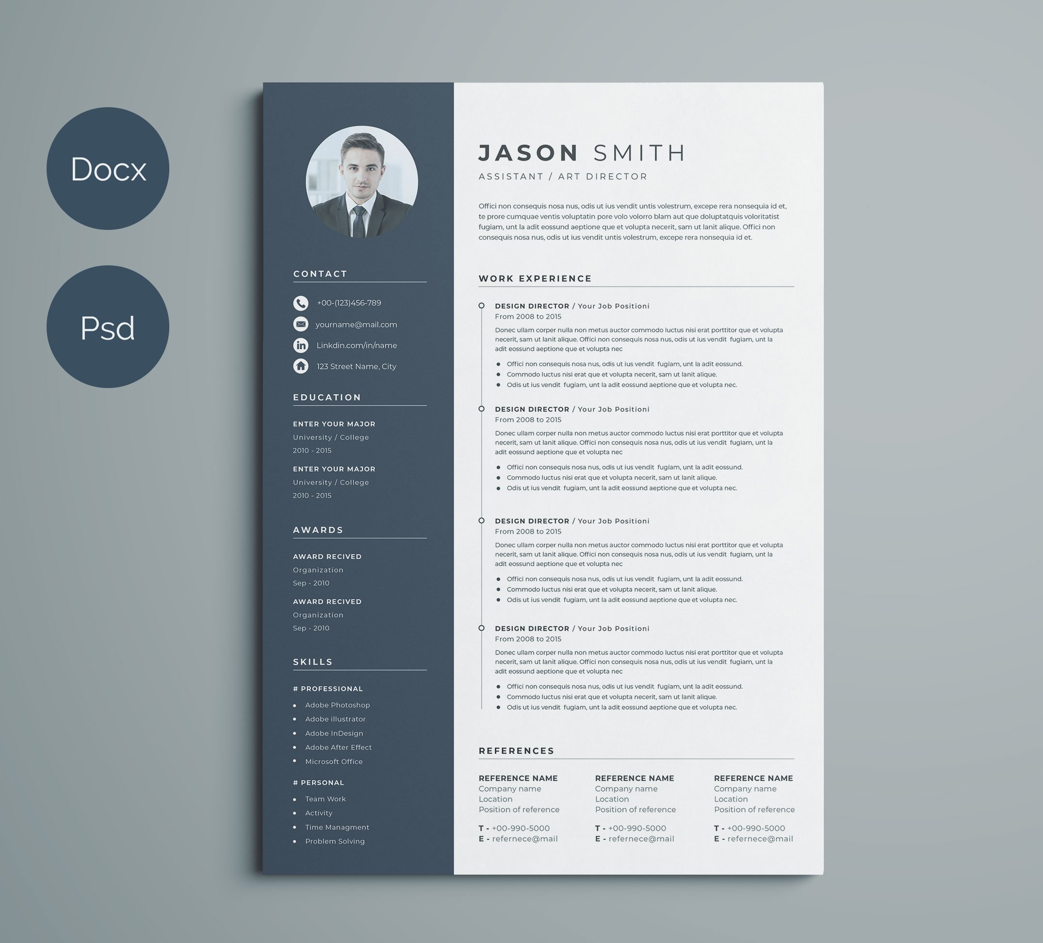 Clean Cv-Resume cover image.