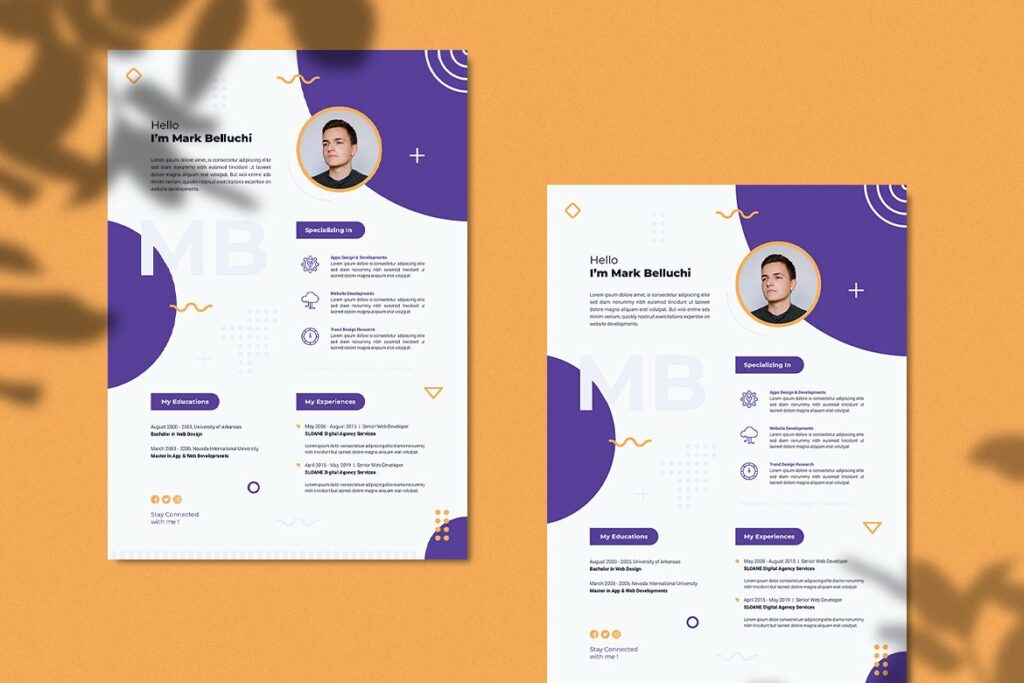 Web Developer CV Resume – MasterBundles