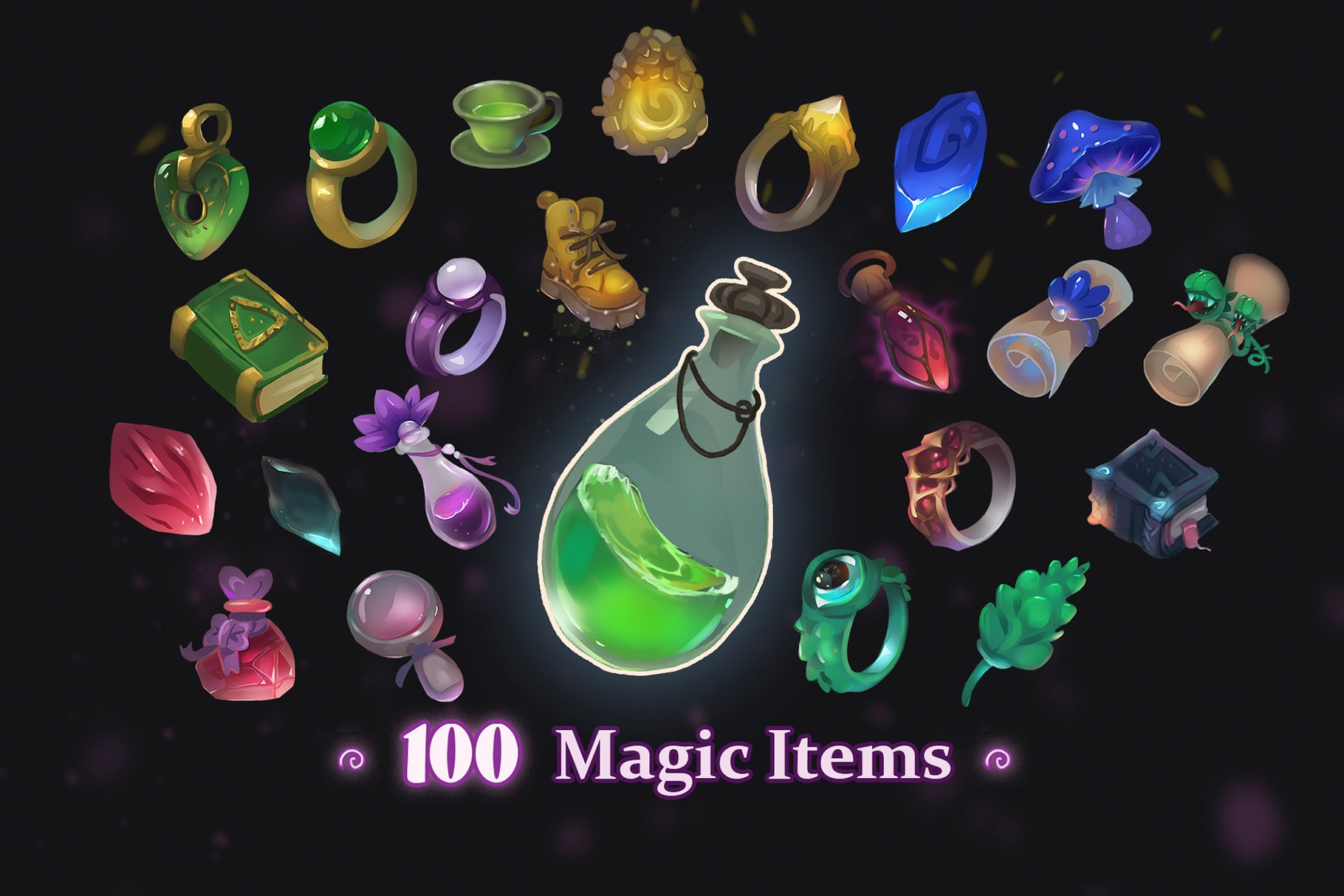 Stylized Magic Icons Pack Vol2 cover image.