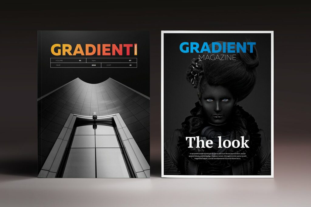 Grdient Frame Indesign Gradient Magazine Indesign Template – MasterBundles