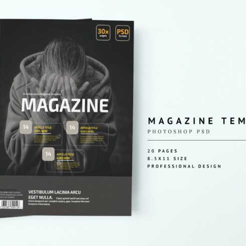 Magazine Template 01 cover image.