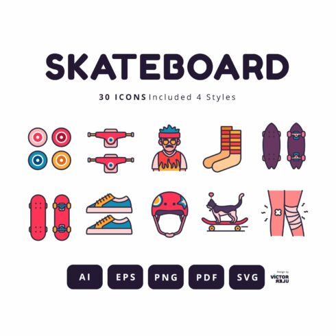 30 Icons Skateboard cover image.