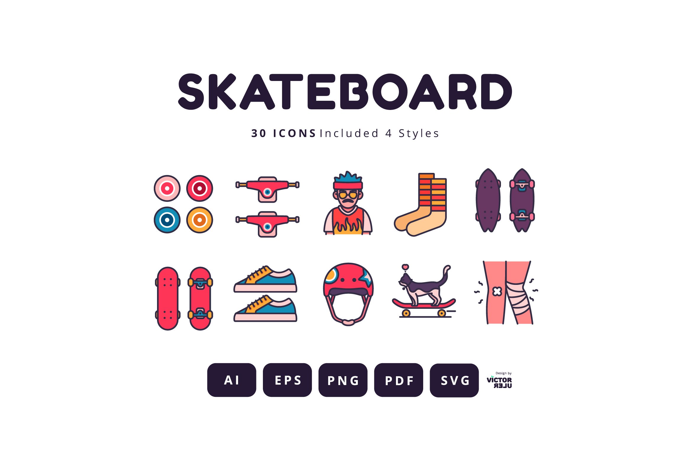 30 Icons Skateboard cover image.