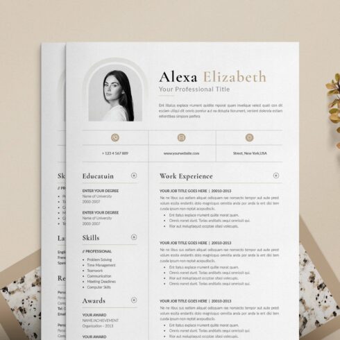 Clean Resume / CV cover image.