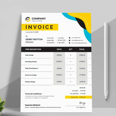 Invoice Layout cover image.