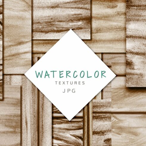 Brown Watercolor textures cover image.