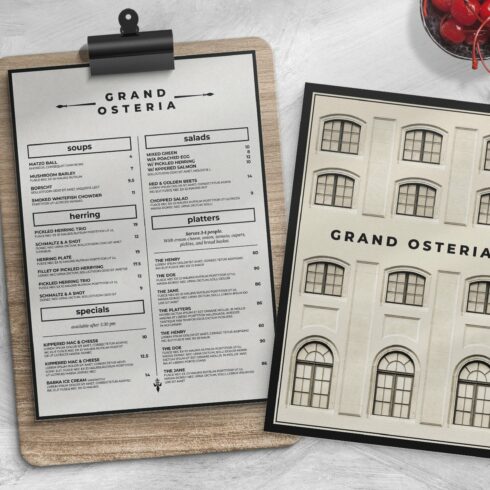 Food Menu Template cover image.