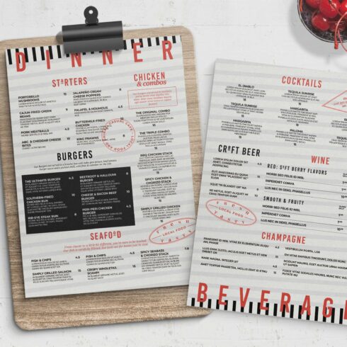 Menu Template cover image.