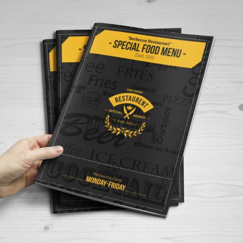 Special Food Menu Brochure -12 Pages cover image.