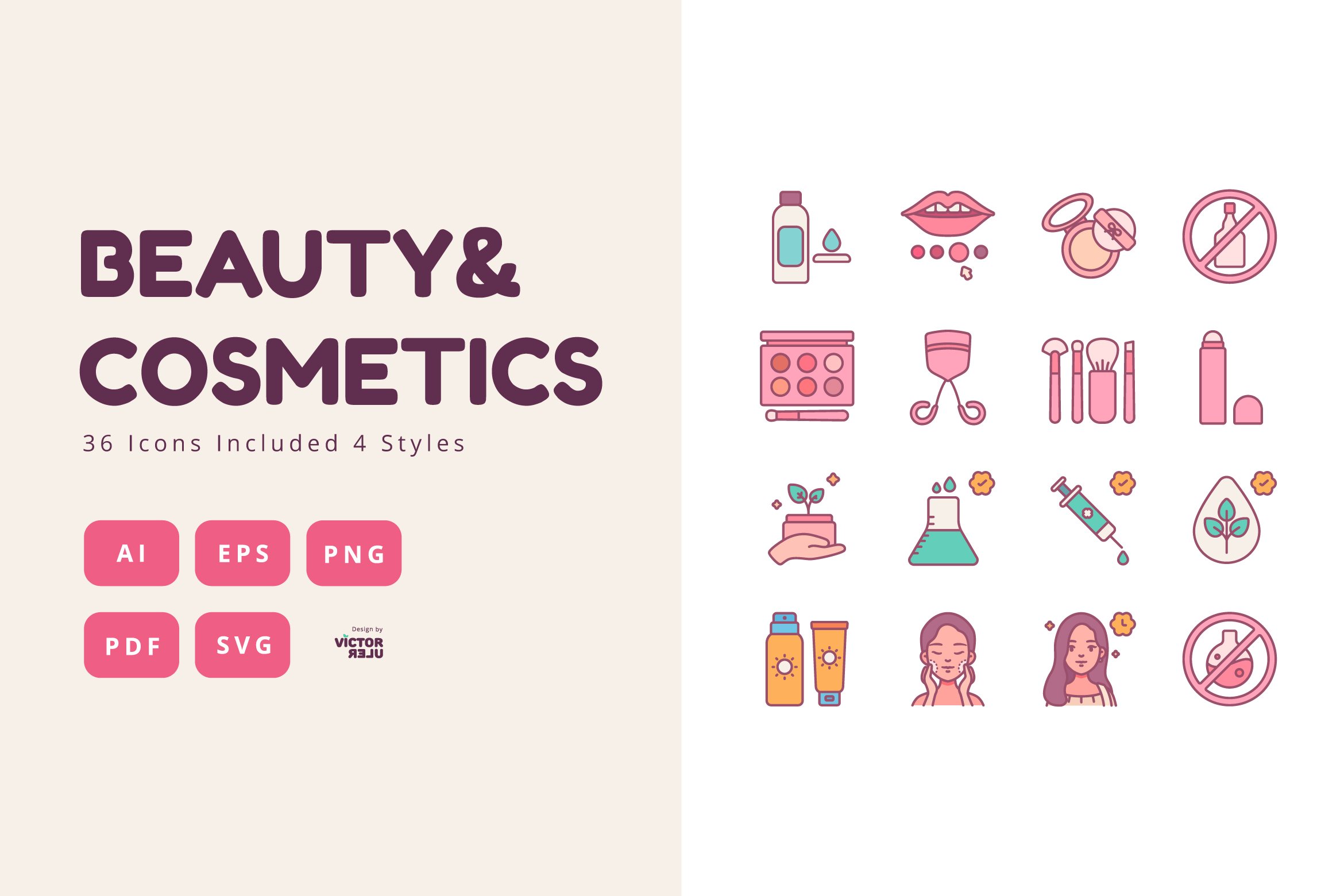 36 Icons - Beauty&Cosmetics cover image.