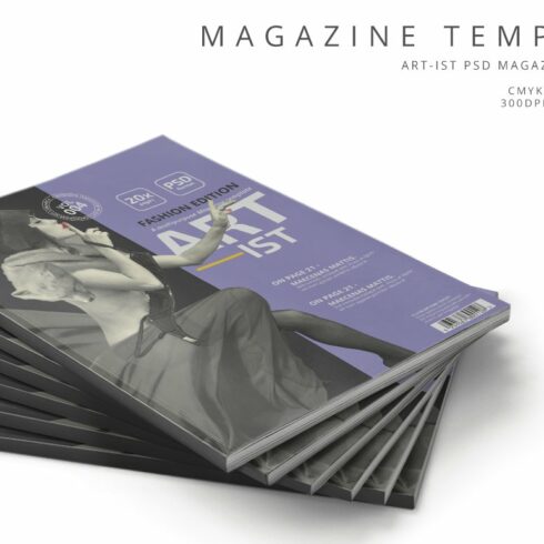 Art-ist Magazine Template Vol.4 cover image.