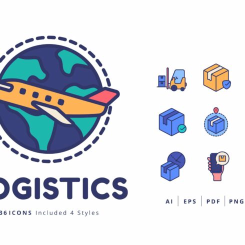 36 Icons Logistics cover image.