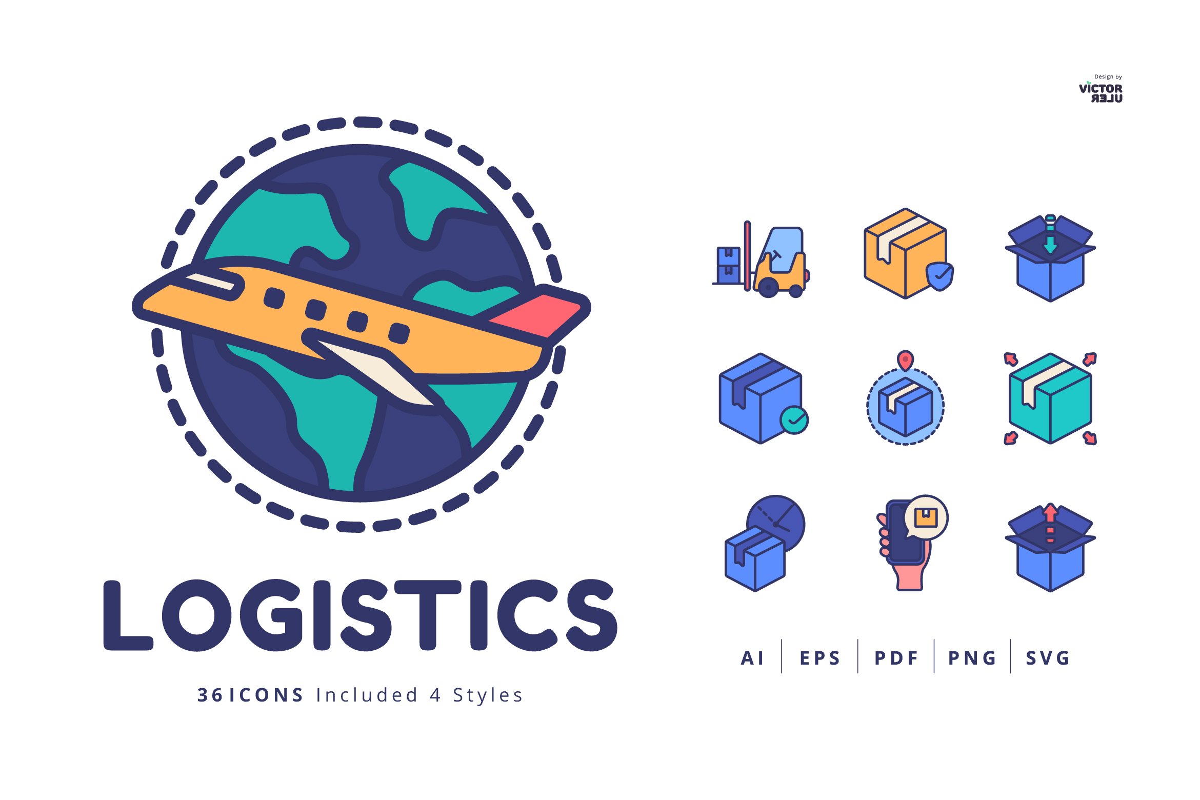 36 Icons Logistics cover image.
