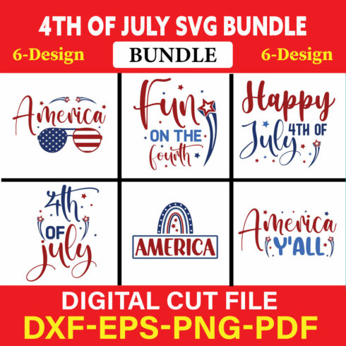 4th Of July T-shirt Design Bundle Vol-13 cover image.