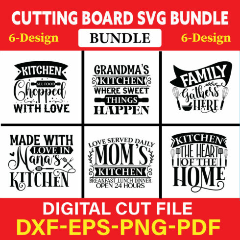 Cutting Board T-shirt Design Bundle Vol-9 cover image.