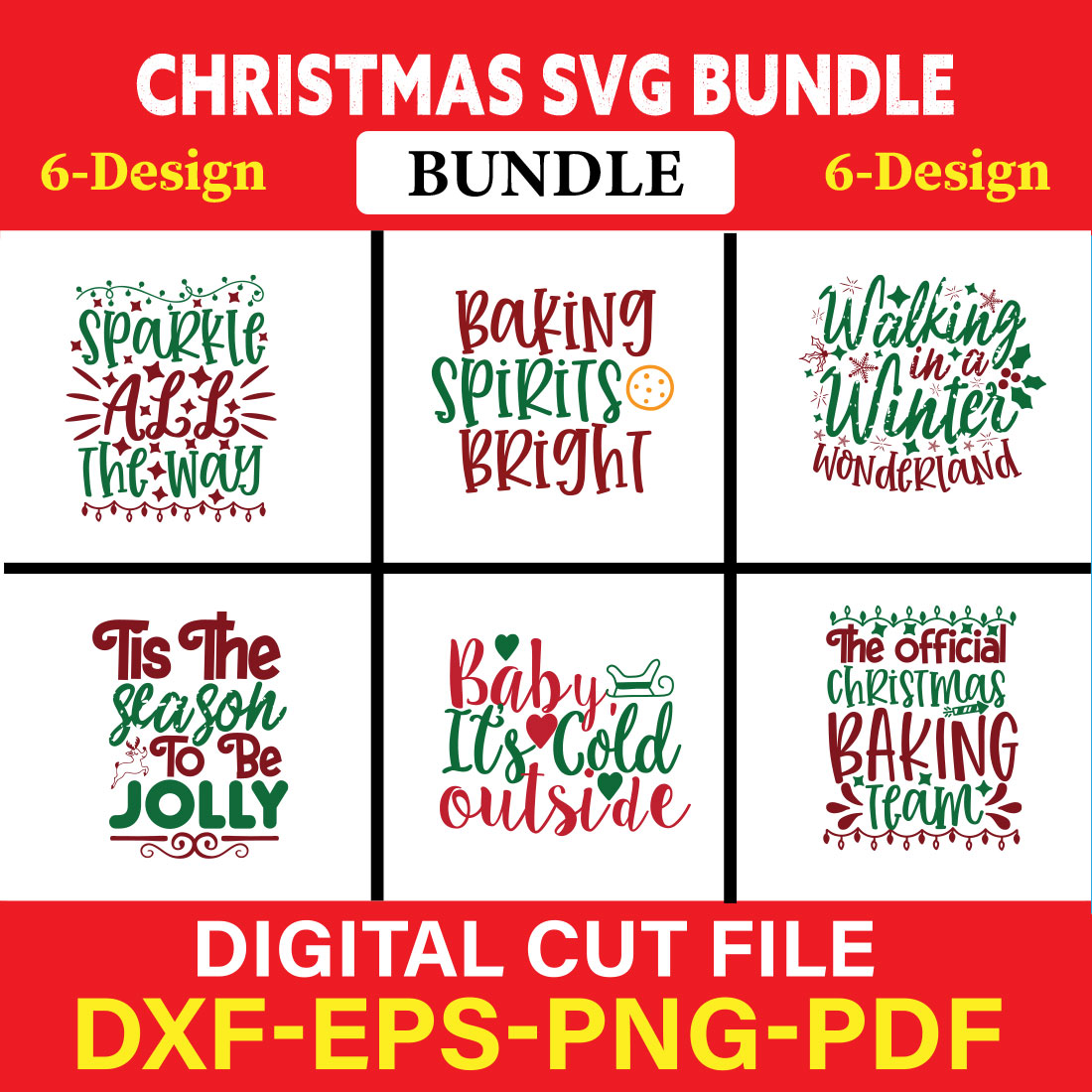 Christmas T-shirt Design Bundle Vol-39 cover image.