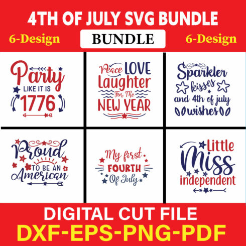 4th Of July T-shirt Design Bundle Vol-3 cover image.